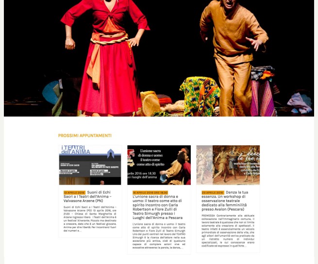 sito web Teatro Simurgh